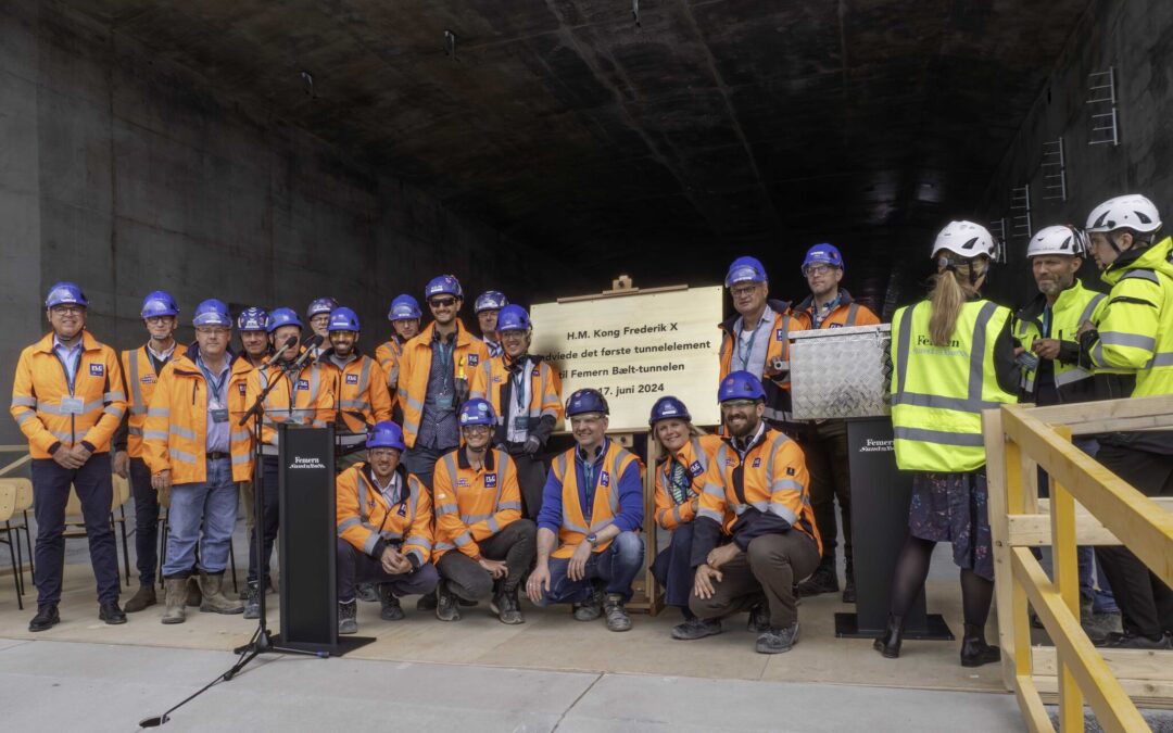 First tunnel element was inaugurated with the visit of H.M. King Frederik X