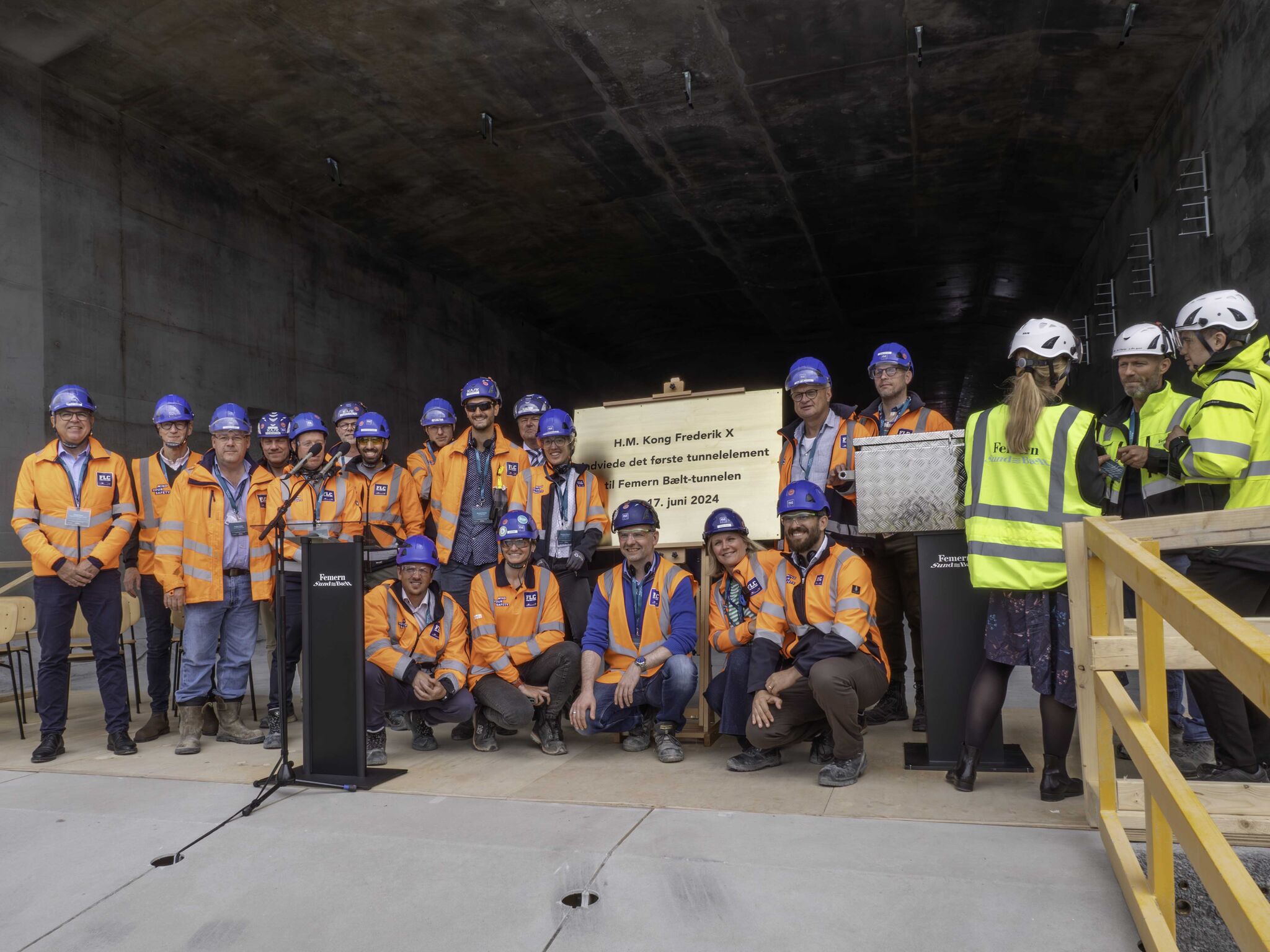 First tunnel element was inaugurated with the visit of H.M. King Frederik X